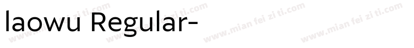 laowu Regular字体转换